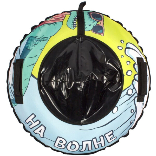 Тюбинг-ватрушка Snowstorm BZ-100 Wave / W112880 (100см, голубой/черный)