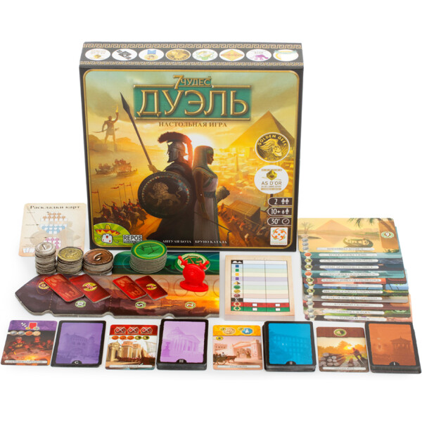 Настольная игра Стиль жизни 7 Чудес: Дуэль Настольная игра Стиль жизни 7 Чудес: Дуэль
