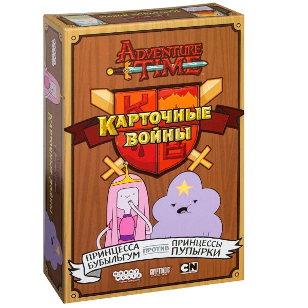 

Игры, игрушки Мир Хобби, Настольная игра Hobby World Время приключений: Карточные войны. Принцесса Бубыльгум против Принцессы Пупырки