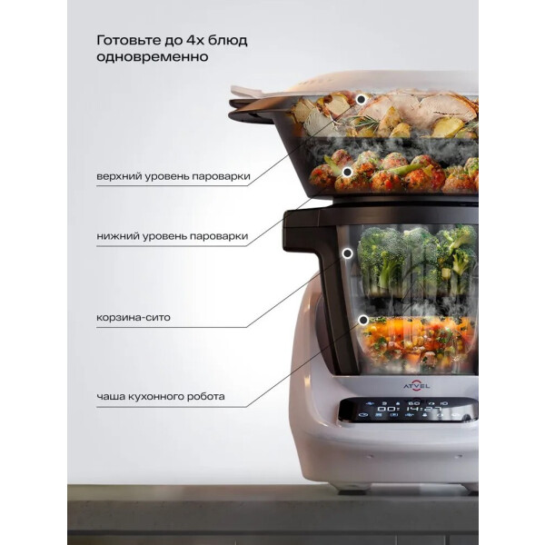 Кухонный робот Atvel Kitchenbot M1 43204 Белый Кухонный робот Atvel Kitchenbot M1 43204 Белый