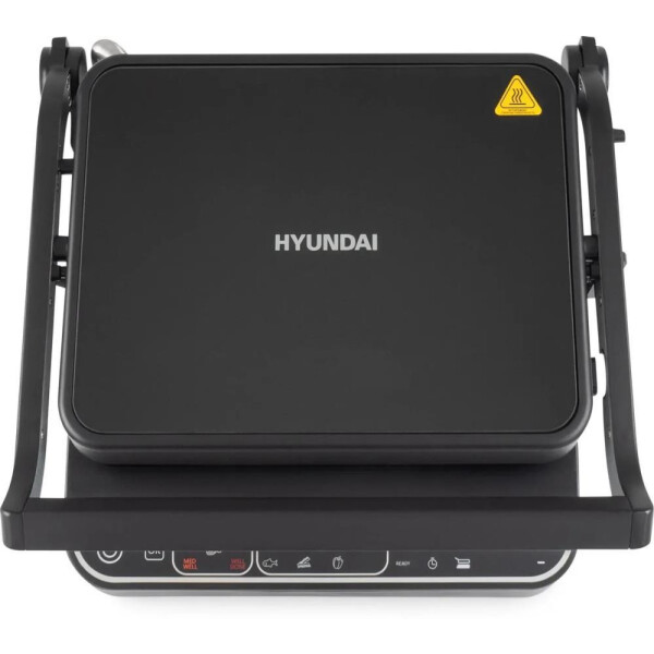 Электрогриль Hyundai HYG-7000 серебристый/черный Электрогриль Hyundai HYG-7000 серебристый/черный