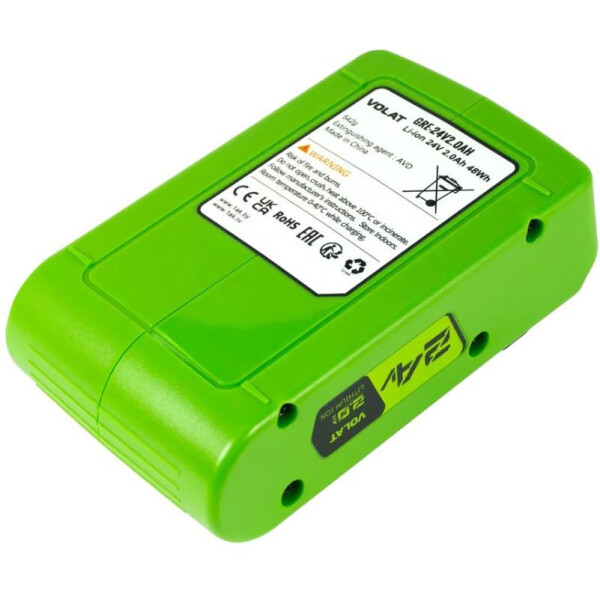 Аккумуляторная батарея VOLAT для Greenworks 24.0V 2.0AH (Li-ion) Аккумуляторная батарея VOLAT для Greenworks 24.0V 2.0AH (Li-ion)