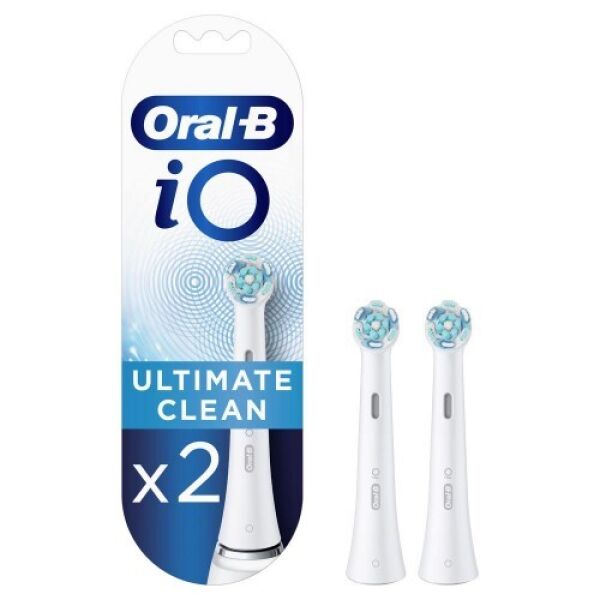 

Насадки для зубных щеток и ирригаторов ORAL-B, Сменные насадки BRAUN Oral-B iO RB Ultimate Clean White (2 шт)