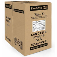 Кабель ExeGate UTP4-C5e-CCA-S26-IN-PVC-GY-305 UTP / EX261518RUS