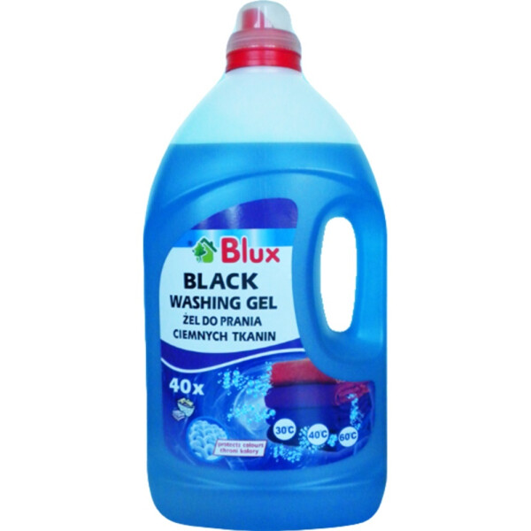 

Средства для стирки BLUX, Гель для стирки черных тканей BLUX 4 л (40 стирок)