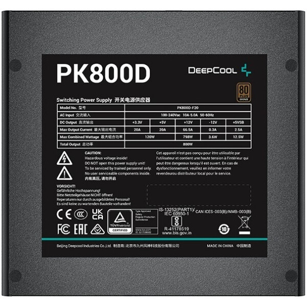 Блок питания DeepCool PK800D Блок питания DeepCool PK800D