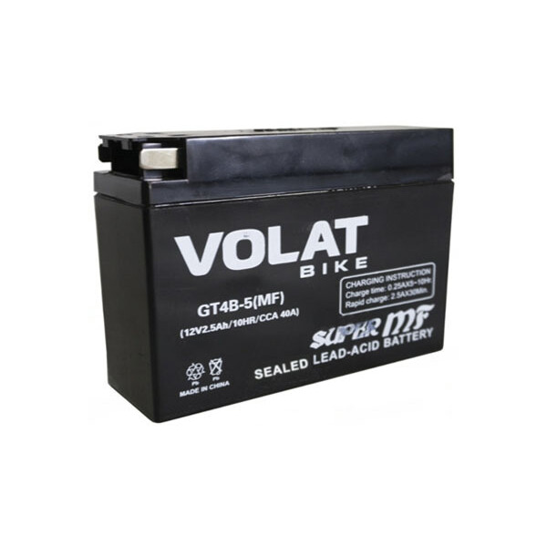 Мотоциклетный аккумулятор VOLAT GT4B-5 MF R+ (2.5 А·ч)