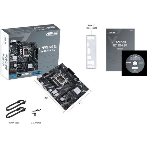 Материнская плата ASUS Prime H610M-K D4 Материнская плата ASUS Prime H610M-K D4