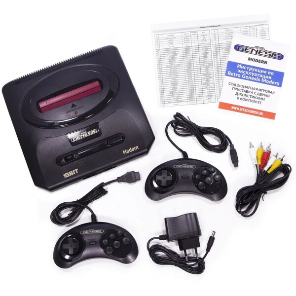 Игровая приставка Retro Genesis Modern (2 проводных геймпада, 303 игры) Игровая приставка Retro Genesis Modern (2 проводных геймпада, 303 игры)