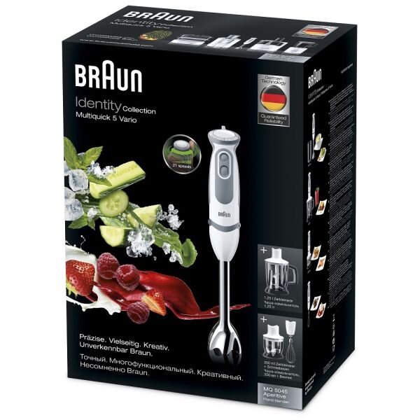Блендер BRAUN MultiQuick 5 Vario MQ 5045 WH Aperitive Блендер BRAUN MultiQuick 5 Vario MQ 5045 WH Aperitive