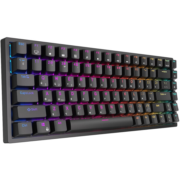 Клавиатура Royal Kludge RK84 RGB (черный, RK Red)