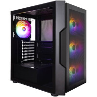 Корпус 1stPlayer T7-P T7-P-BK-4F7 (черный)