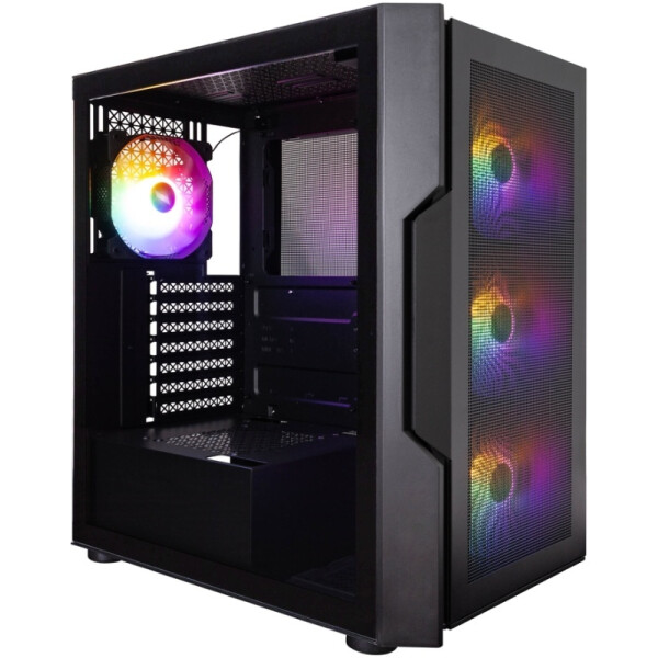 Корпус 1stPlayer T7-P T7-P-BK-4F7 (черный)