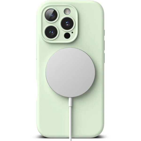 Чехол RINGKE SILICONE MAGNETIC MAGSAFE для IPHONE 16 PRO MAX SOFT MINT Чехол RINGKE SILICONE MAGNETIC MAGSAFE для IPHONE 16 PRO MAX SOFT MINT
