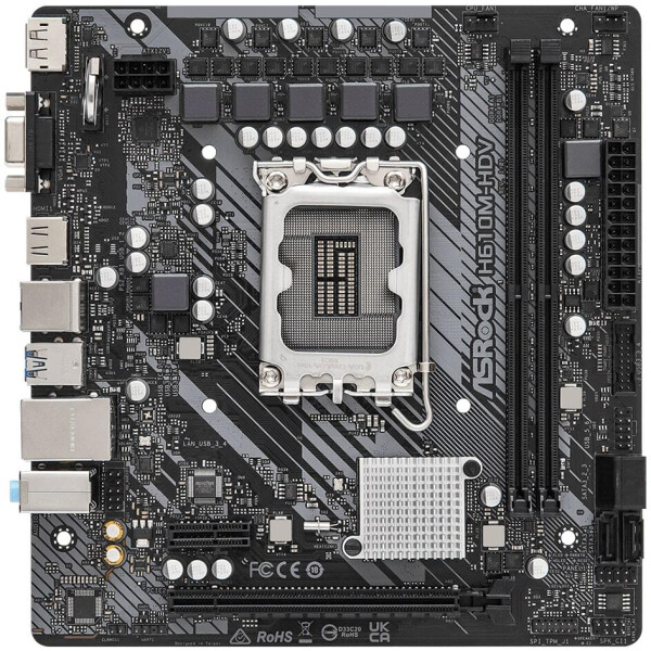 Материнская плата ASRock H610M-HDV Материнская плата ASRock H610M-HDV