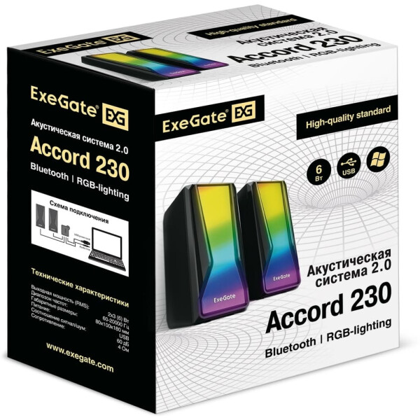 Акустическая система ExeGate Accord 230 (EX289687RUS) Акустическая система ExeGate Accord 230 (EX289687RUS)