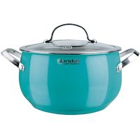 Кастрюля с крышкой Rondell Turquoise 18 см (2,8 л) RDS-717 Кастрюля с крышкой Rondell Turquoise 18 см (2,8 л) RDS-717
