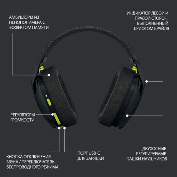 Наушники Logitech G435 (981-001050) черный Наушники Logitech G435 (981-001050) черный