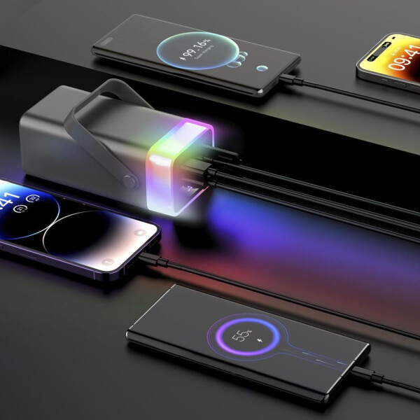 Внешний аккумулятор TFN Apollo 40000mAh RGB (TFN-PB-337-GR (серый) Внешний аккумулятор TFN Apollo 40000mAh RGB (TFN-PB-337-GR (серый)