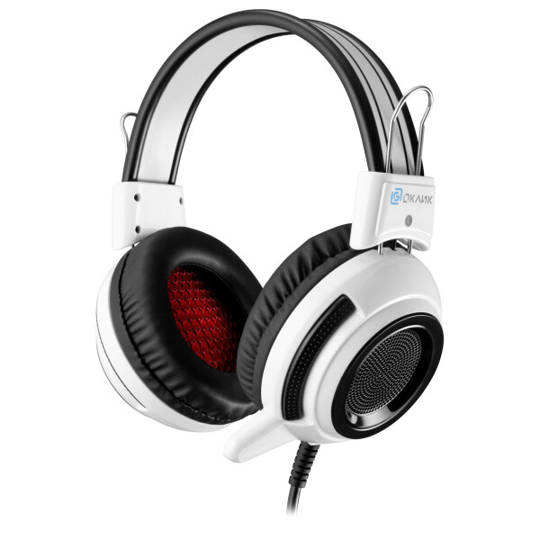 

Гарнитуры (наушники+микрофон) Oklick, Наушники Oklick HS-G300 Armageddon (белый/черный)