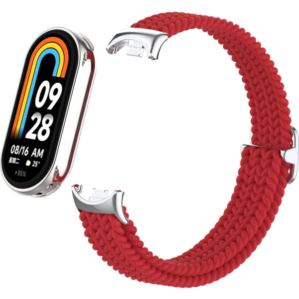 Ремешок Bingo Braided для Xiaomi Mi Band 8 (красный) Ремешок Bingo Braided для Xiaomi Mi Band 8 (красный)