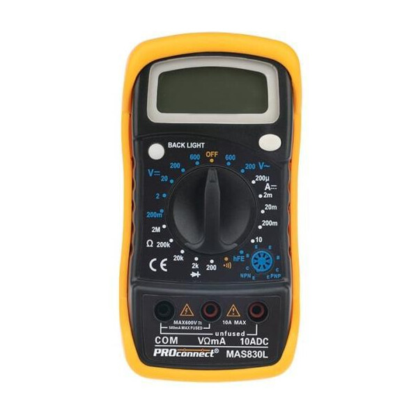 Портативный мультиметр PROconnect MAS830L (DT850L) 13-3021