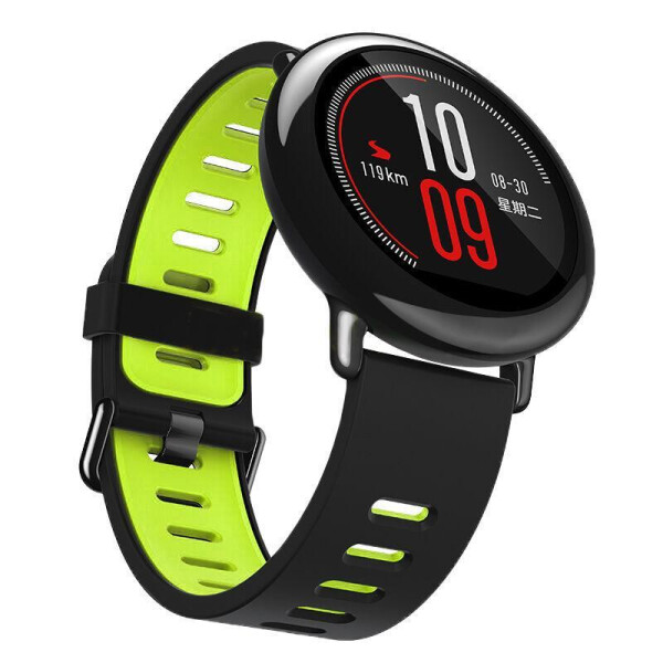 Ремешок Bingo Double для Amazfit GTR 47mm Черный с зеленым Ремешок Bingo Double для Amazfit GTR 47mm Черный с зеленым