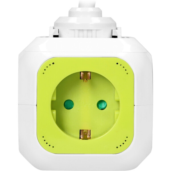 Удлинитель куб Orno OR-AE-13144-W.L (лимонно-белый) Удлинитель куб Orno OR-AE-13144-W.L (лимонно-белый)