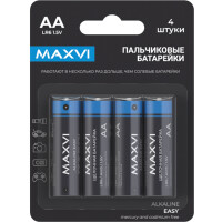 Щелочная батарейка Maxvi MBLR6ES4 AA, alkaline, 4 шт