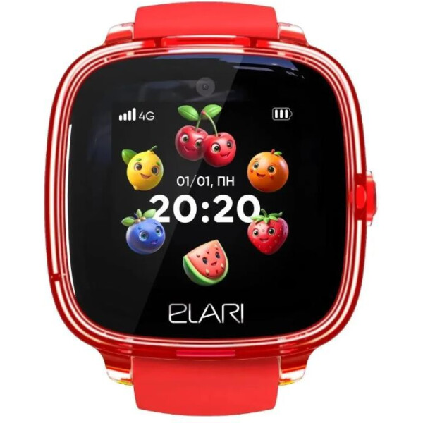 Детские умные часы Elari KidPhone Fresh 4G KP-4G-F-R (красный)