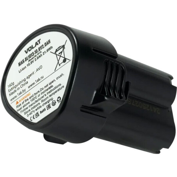 Аккумуляторная батарея VOLAT для Makita 10.8V 2.0AH (Li-ion) MAK-BL1013 Аккумуляторная батарея VOLAT для Makita 10.8V 2.0AH (Li-ion) MAK-BL1013