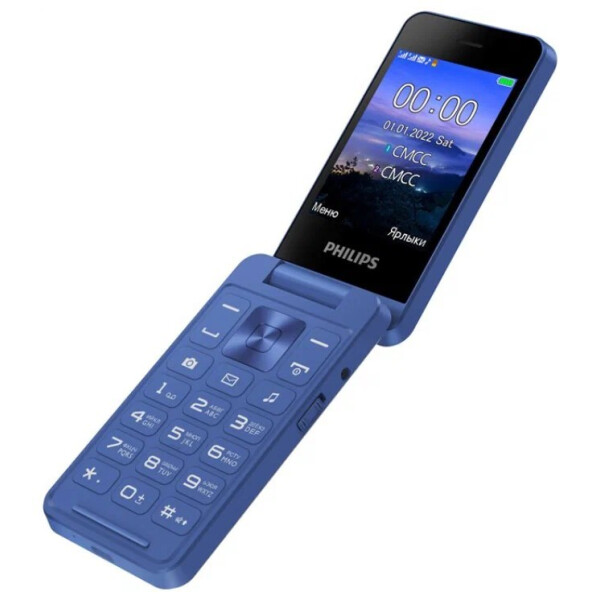 Кнопочный телефон Philips Xenium E2602 (синий) Кнопочный телефон Philips Xenium E2602 (синий)
