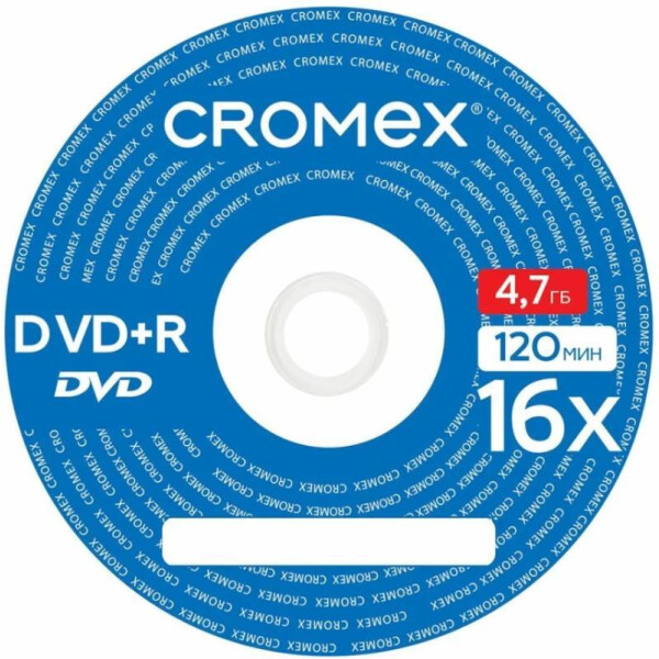 Диски CROMEX DVD+R (плюс), 4,7 Gb, 16x, КОМПЛЕКТ 25 шт. Диски CROMEX DVD+R (плюс), 4,7 Gb, 16x, КОМПЛЕКТ 25 шт.