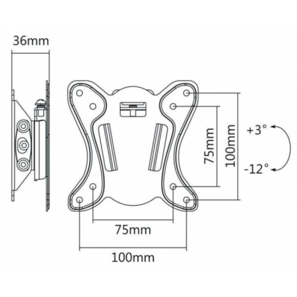 Кронштейн для TV Maclean MC-715 Кронштейн для TV Maclean MC-715