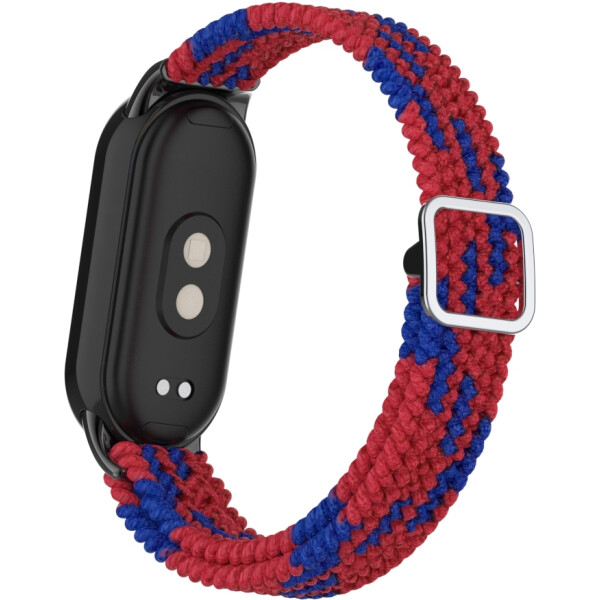 Ремешок Bingo Braided для Xiaomi Mi Band 8 (красный с синим) Ремешок Bingo Braided для Xiaomi Mi Band 8 (красный с синим)