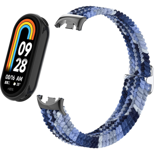 Ремешок Bingo Braided для Xiaomi Mi Band 8 (оттенки синего) Ремешок Bingo Braided для Xiaomi Mi Band 8 (оттенки синего)