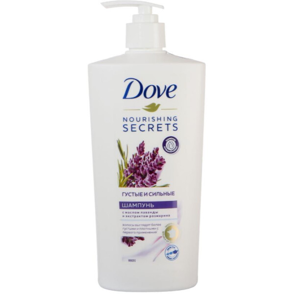 Шампунь Dove Nourishing Secrets густые и сильные лаванда и розмарин 630 мл