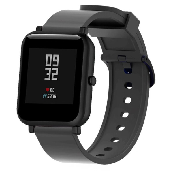 Ремешок Bingo Silicone для Amazfit Bip/GTS/GTR 42mm/Ширина 20мм Черный