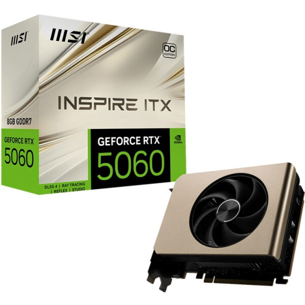 Видеокарта MSI GeForce RTX 5060 8G Inspire ITX OC