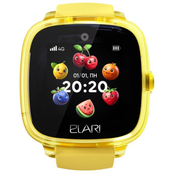 Детские умные часы Elari KidPhone Fresh 4G KP-4G-F-Y (желтый)
