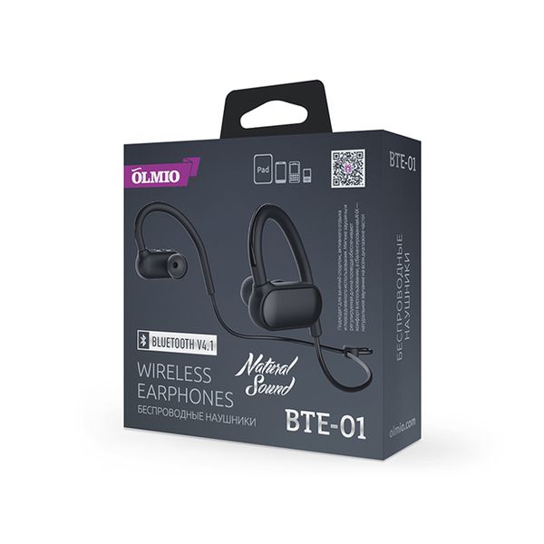 Наушники Olmio BTE-01 (038845) Наушники Olmio BTE-01 (038845)