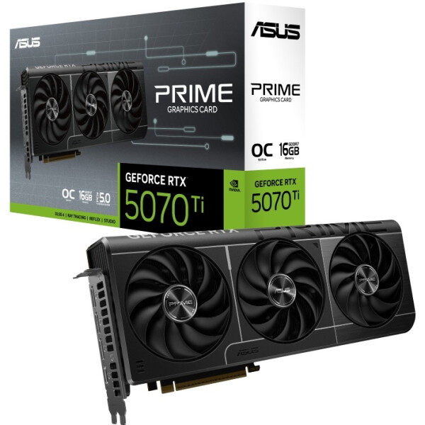 Видеокарта ASUS Prime GeForce RTX 5070 Ti 16GB GDDR7 OC Edition PRIME-RTX5070TI-O16G