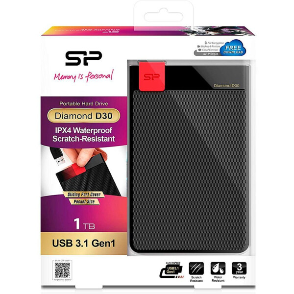 Внешний накопитель Silicon Power Diamond D30 1TB (SP010TBPHDD3SS3K) Внешний накопитель Silicon Power Diamond D30 1TB (SP010TBPHDD3SS3K)