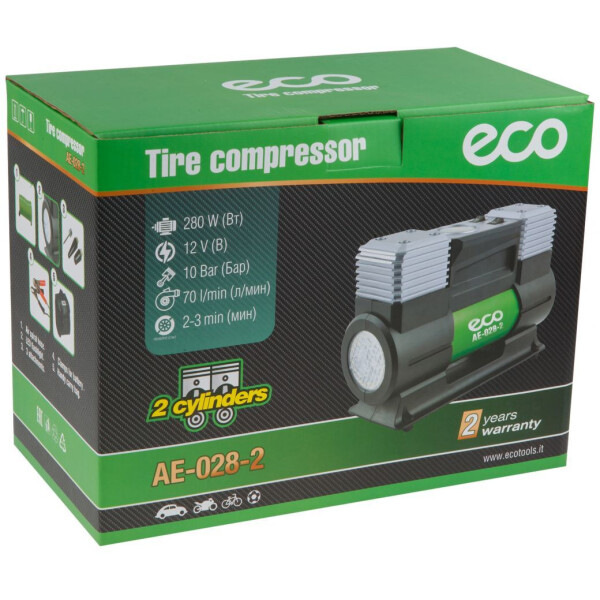 Автомобильный компрессор ECO AE-028-2 Автомобильный компрессор ECO AE-028-2