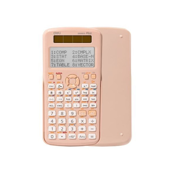 Калькулятор Deli ED991ES (розовый)