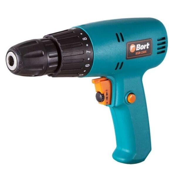 

Шуруповерты, гайковерты Bort, Дрель-шуруповерт Bort BSM-250X (91272584)