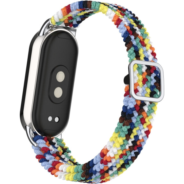 Ремешок Bingo Braided для Xiaomi Mi Band 8 (радуга светлая) Ремешок Bingo Braided для Xiaomi Mi Band 8 (радуга светлая)