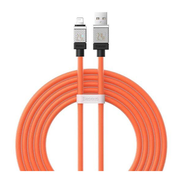 Кабель Baseus CoolPlay Series Fast Charging Cable USB Type-A to Lightning CAKW000507 (2 м, оранжевый)