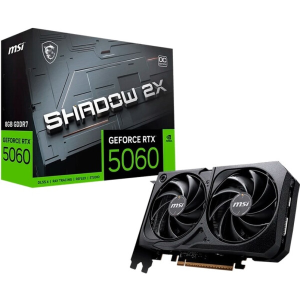 Видеокарта MSI GeForce RTX 5060 8G Shadow 2X OC