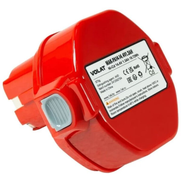 Аккумуляторная батарея VOLAT для Makita 14.4V 1.3AH (Ni-Cd) MAK-PA14 Аккумуляторная батарея VOLAT для Makita 14.4V 1.3AH (Ni-Cd) MAK-PA14